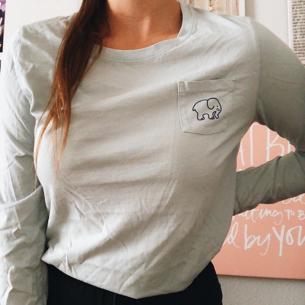 Light Blue Ivory Ella Top